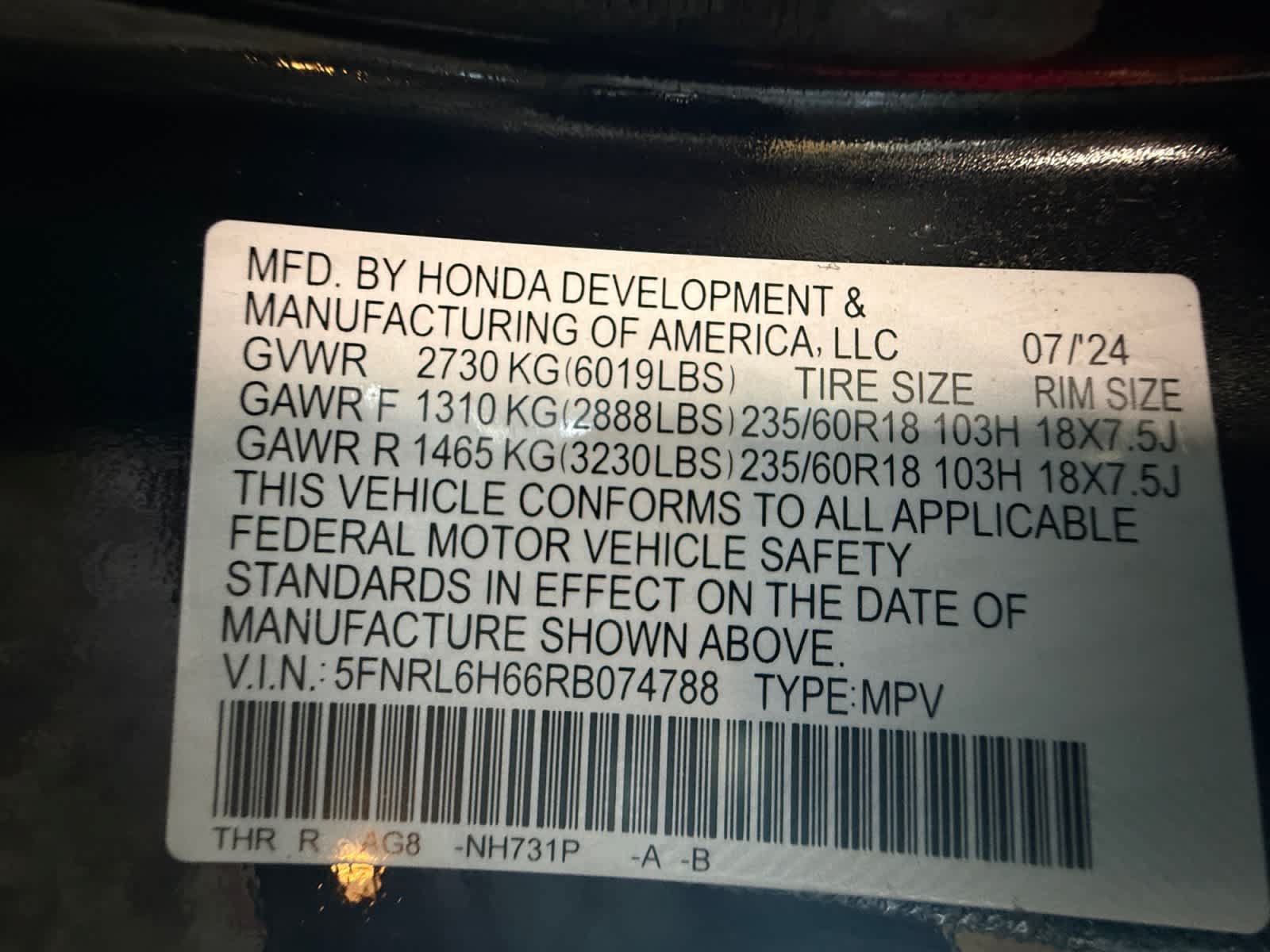 Used 2024 Honda Odyssey EX-L image 25