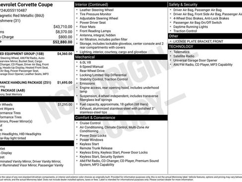 Used 2005 Chevrolet Corvette Coupe w/ Preferred Equipment Group RWD image 53
