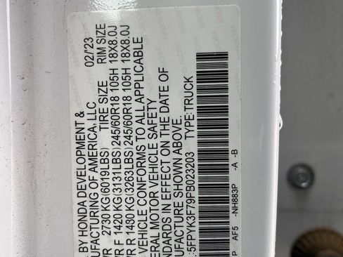 Certified 2023 Honda Ridgeline RTL-E image 11