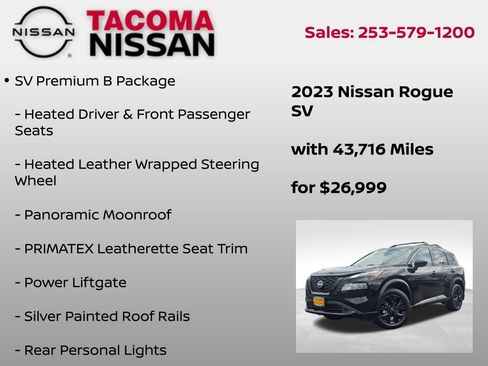 Used 2023 Nissan Rogue SV w/ SV Premium B Package AWD/4WD image 12