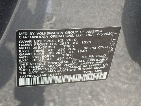 Used 2021 Volkswagen Atlas SEL FWD image 37