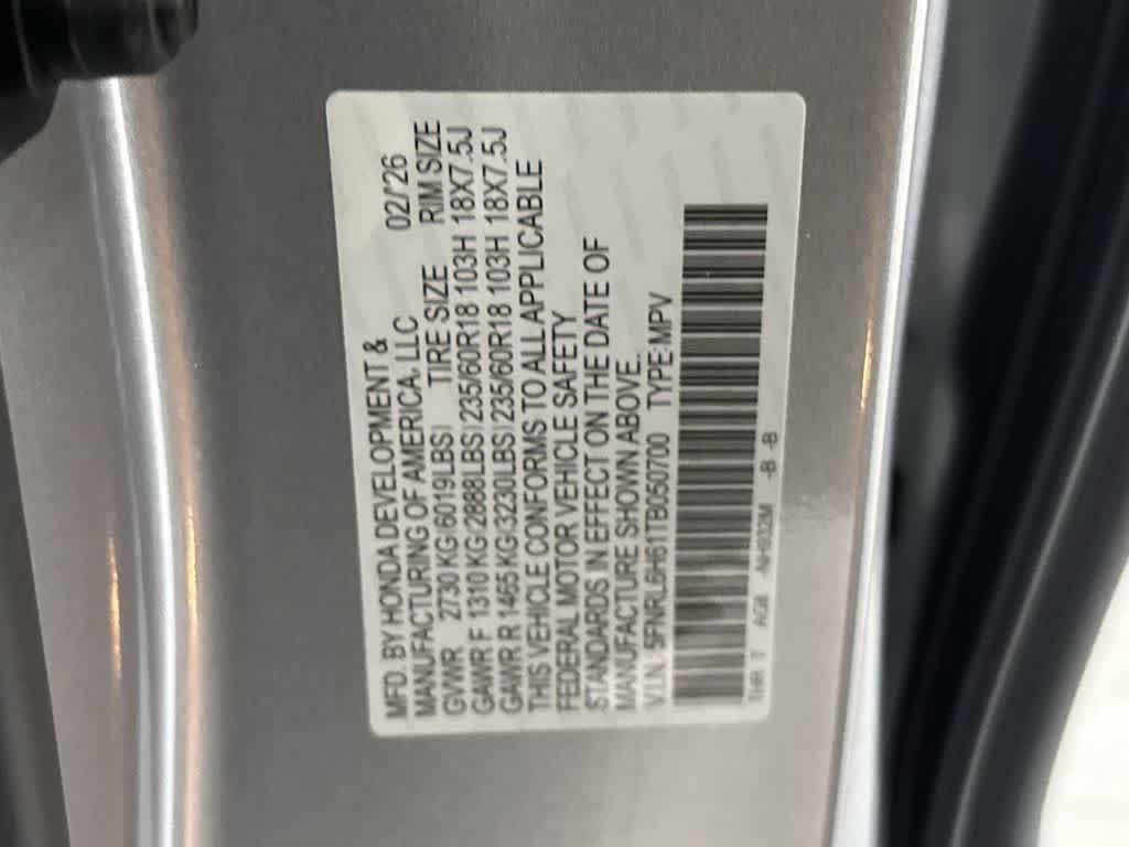 New 2026 Honda Odyssey EX-L image 28
