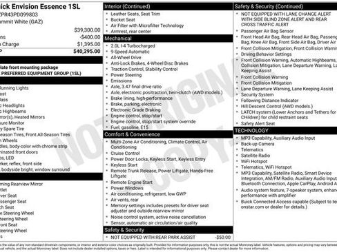 Certified 2023 Buick Envision Essence AWD/4WD image 6
