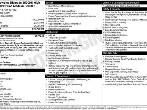 Used 2024 Chevrolet Silverado 2500 High Country w/ Technology Package AWD/4WD image 2