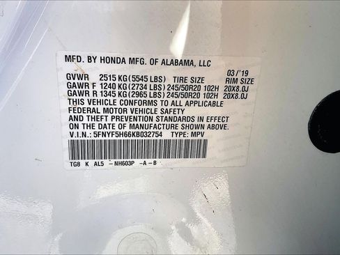 Used 2019 Honda Pilot Touring image 28