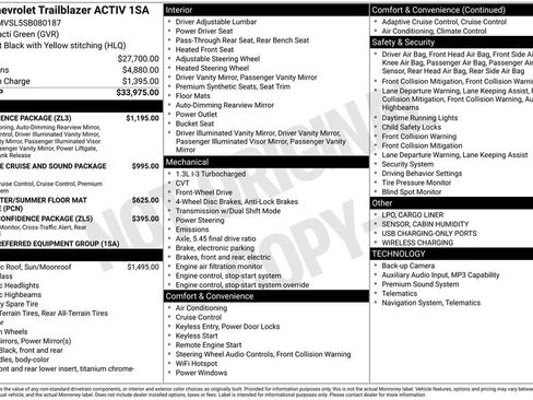 Used 2025 Chevrolet TrailBlazer ACTIV w/ Convenience Package FWD image 4