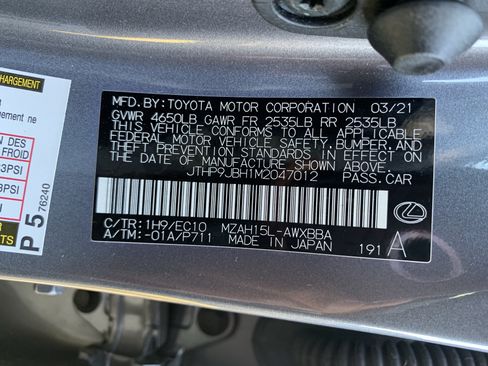 Certified 2021 Lexus UX 250h w/ Premium Package AWD/4WD image 36