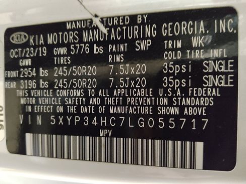 Used 2020 Kia Telluride EX w/ EX Premium Package FWD image 33