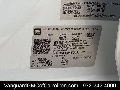 New 2026 GMC Sierra 1500 AT4X AWD/4WD image 25