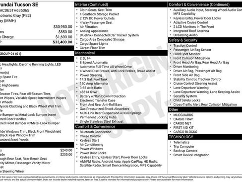 New 2026 Hyundai Tucson SE AWD/4WD image 41