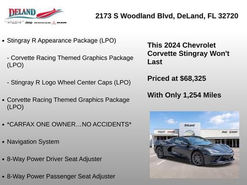 Used 2024 Chevrolet Corvette Stingray Coupe RWD image 6