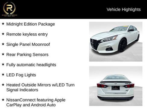 Used 2022 Nissan Altima 2.5 SR w/ Midnight Edition Package AWD/4WD image 9