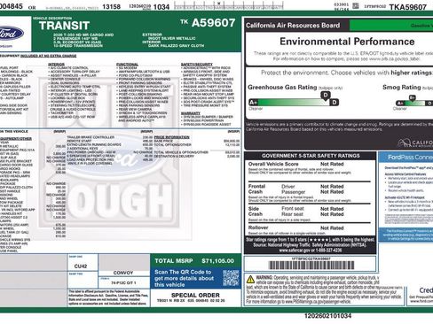 Used 2026 Ford Transit 350 148 Medium Roof AWD w/ Upfitter Package image 4