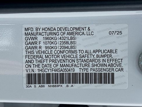 Certified 2025 Honda Accord SE image 33