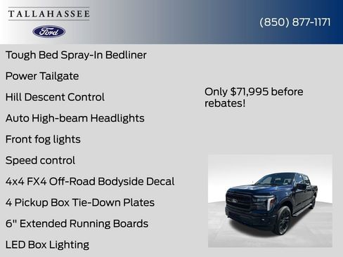 New 2025 Ford F150 Lariat w/ Equipment Group 502A High image 55