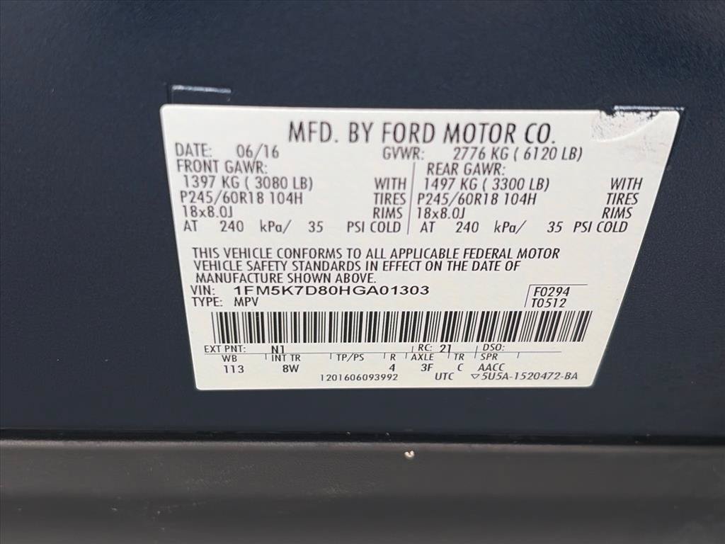 Used 2017 Ford Explorer XLT w/ Equipment Group 201A FWD image 35