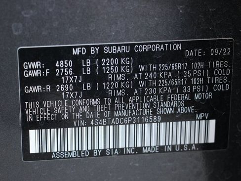 Used 2023 Subaru Outback Premium image 26