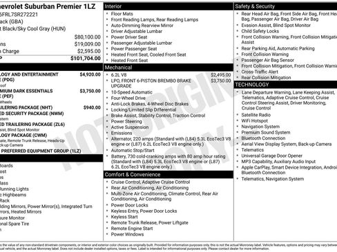 Used 2025 Chevrolet Suburban Premier AWD/4WD image 52