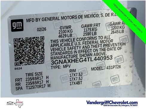 New 2026 Chevrolet Equinox LT w/ Safety and Technology Package FWD image 21