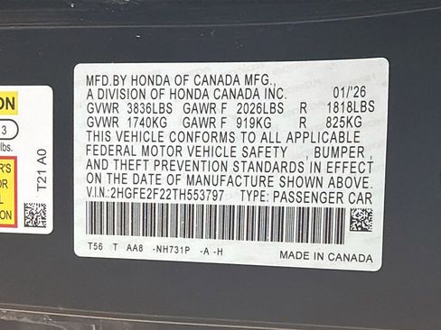 Used 2026 Honda Civic LX image 29