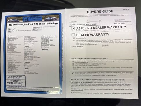 Used 2024 Volkswagen Atlas SE image 38