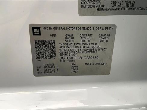 Used 2020 GMC Sierra 1500 SLT w/ SLT Premium Package image 37