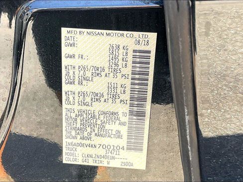 Used 2019 Nissan Frontier SV AWD/4WD image 19