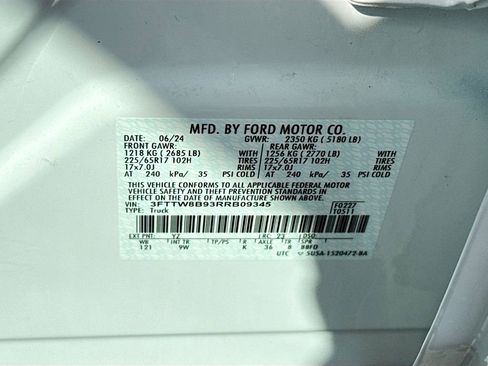 Used 2024 Ford Maverick XL w/ Equipment Group 100A Standard image 35