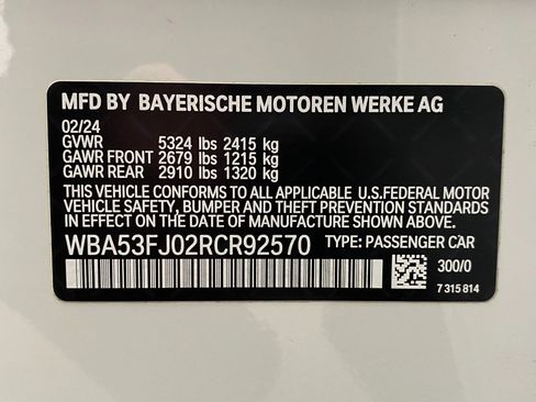 Certified 2024 BMW 530i xDrive w/ Convenience Package image 34