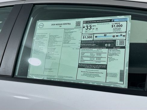 New 2026 Nissan Sentra SV w/ SV Convenience Package image 13