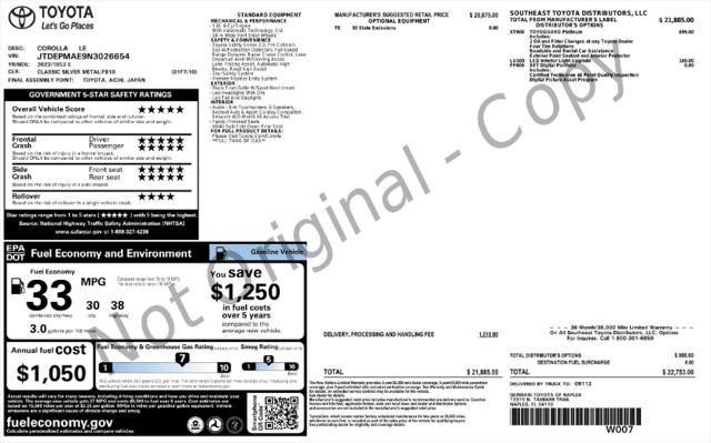 Used 2022 Toyota Corolla LE FWD image 4