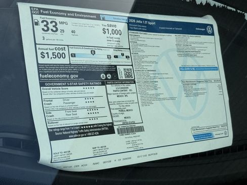 New 2026 Volkswagen Jetta Sport FWD image 6
