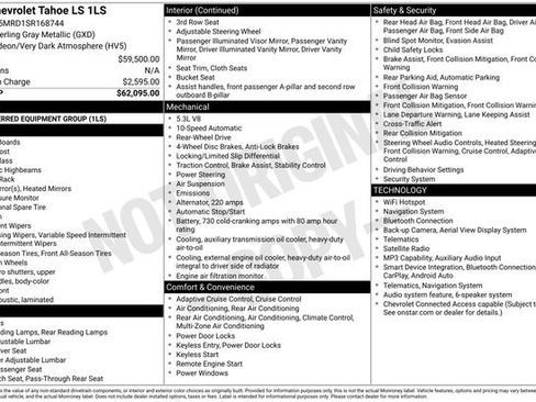 Used 2025 Chevrolet Tahoe LS RWD image 28