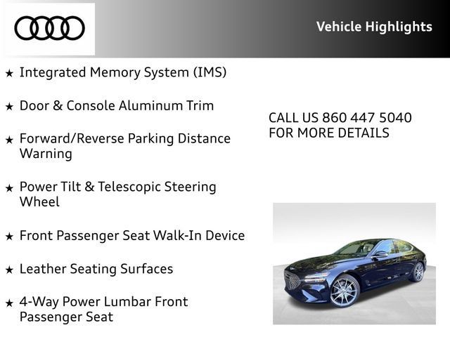 Used 2022 Genesis G70 2.0T w/ Prestige Package AWD/4WD image 22
