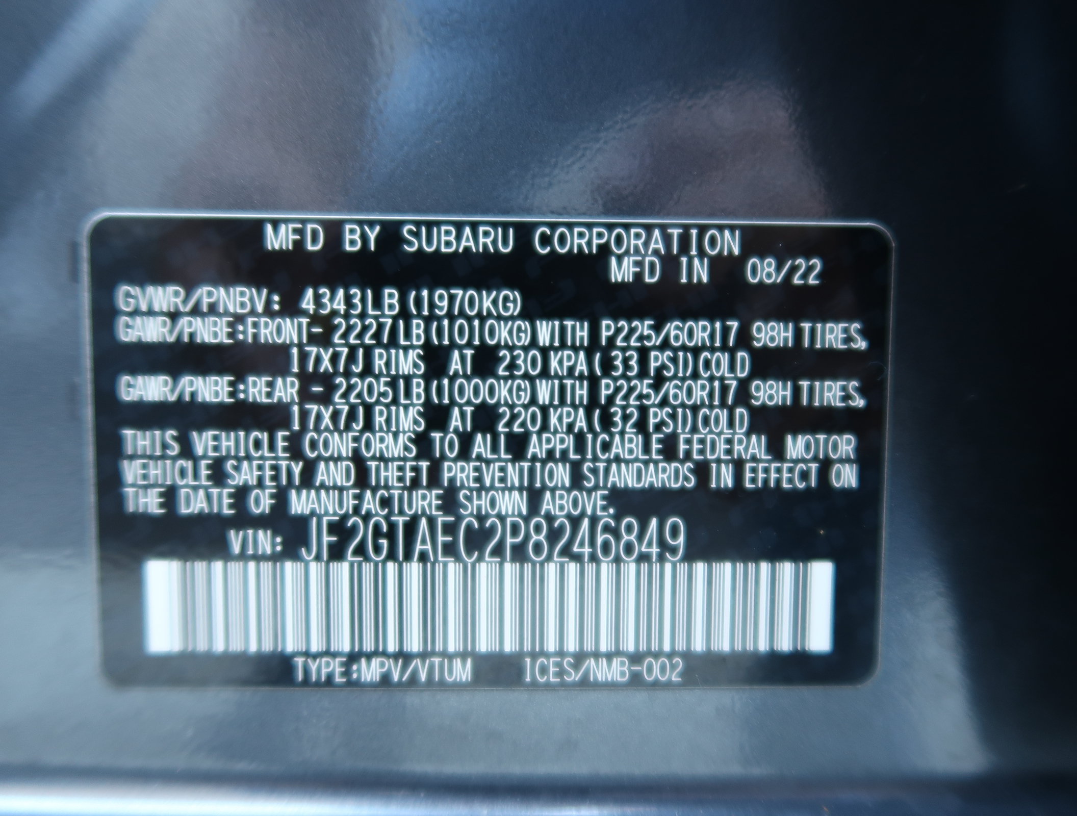 Certified 2023 Subaru Crosstrek 2.0i Premium AWD/4WD image 46