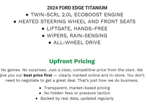 Used 2024 Ford Edge Titanium AWD/4WD image 2