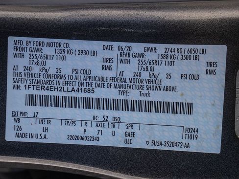 Used 2020 Ford Ranger XLT w/ Equipment Group 302A Luxury image 35