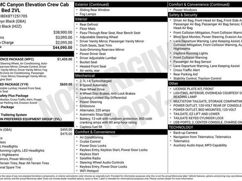 New 2026 GMC Canyon Elevation w/ Convenience Package RWD image 6