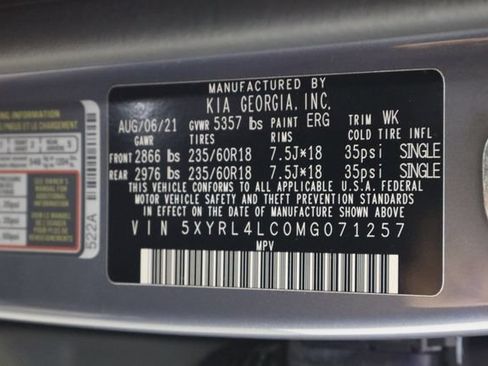 Used 2021 Kia Sorento S w/ Panoramic Sunroof Package FWD image 35