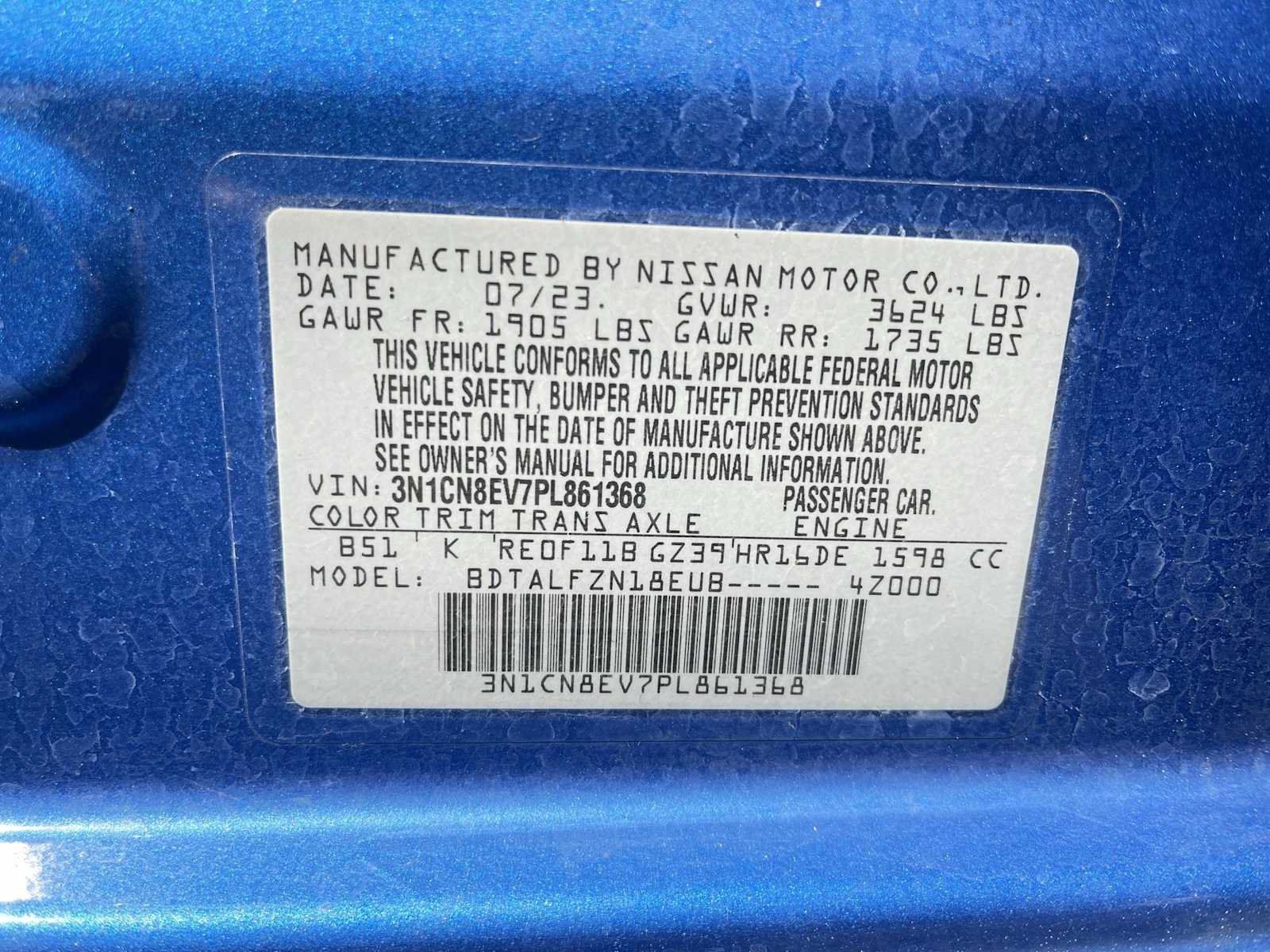 Used 2023 Nissan Versa SV FWD image 28