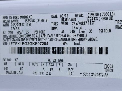 Used 2016 Ford F150 XL w/ XL Power Equipment Group AWD/4WD image 39