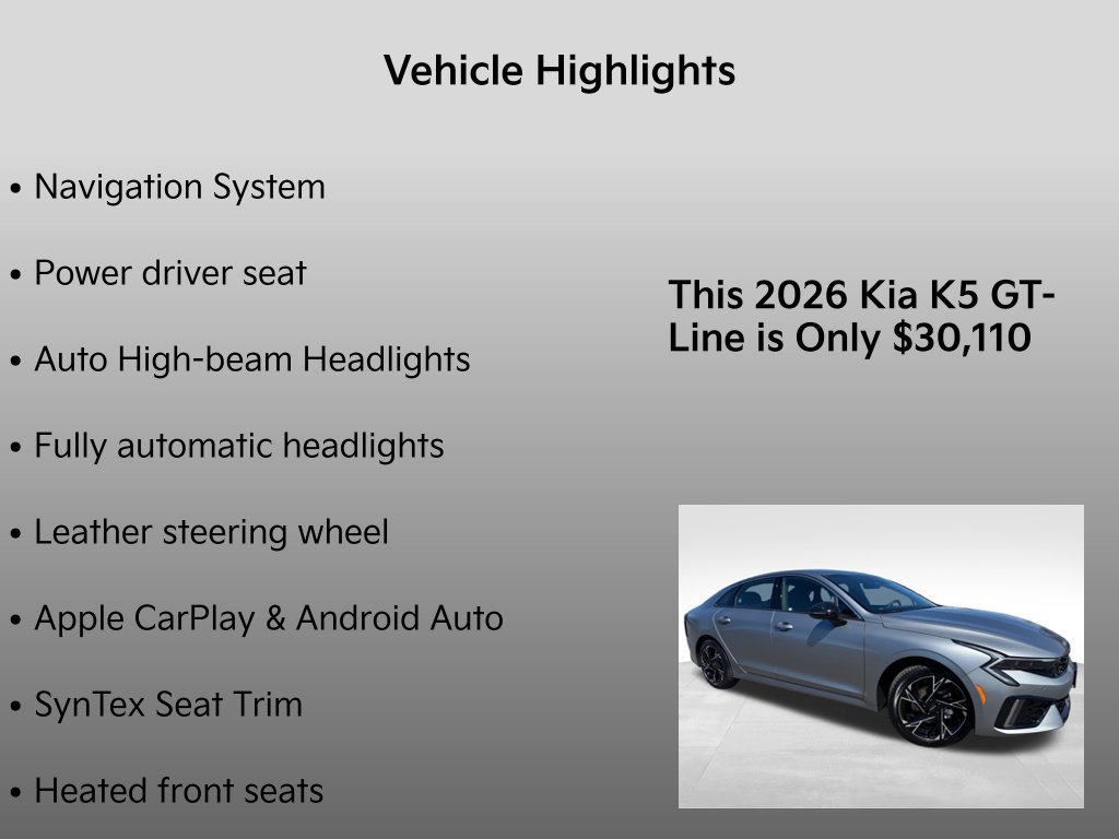 New 2026 Kia K5 GT-Line AWD/4WD image 32