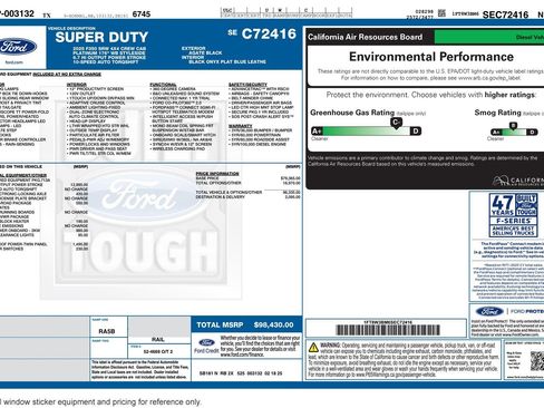 Used 2025 Ford F350 Platinum w/ FX4 Off-Road Package AWD/4WD image 2