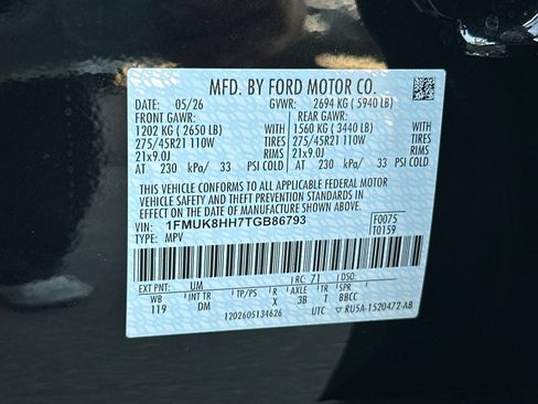 New 2026 Ford Explorer Platinum w/ LUX Leather Package AWD/4WD image 29