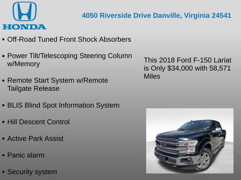 Used 2018 Ford F150 Lariat w/ Equipment Group 502A Luxury AWD/4WD image 27