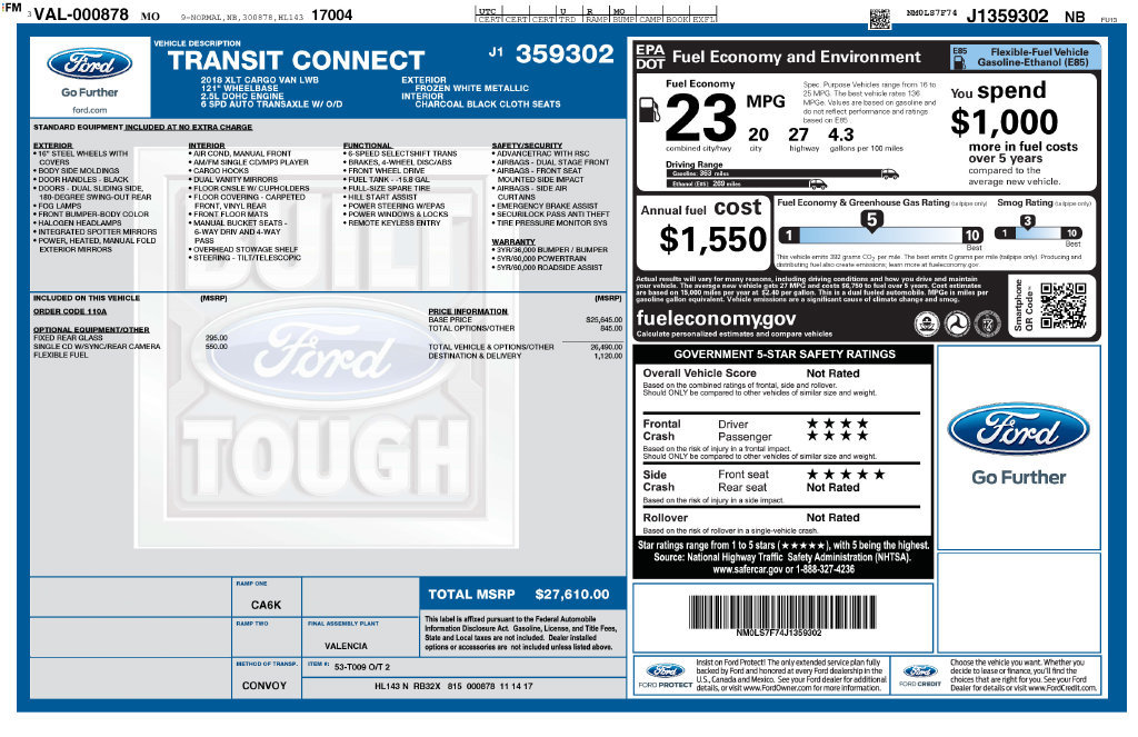 Used 2018 Ford Transit Connect XLT FWD image 4