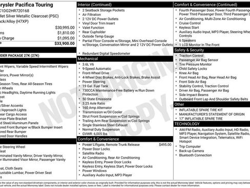 Used 2017 Chrysler Pacifica Touring image 2