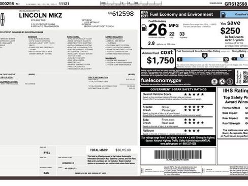 Used 2016 Lincoln MKZ image 4