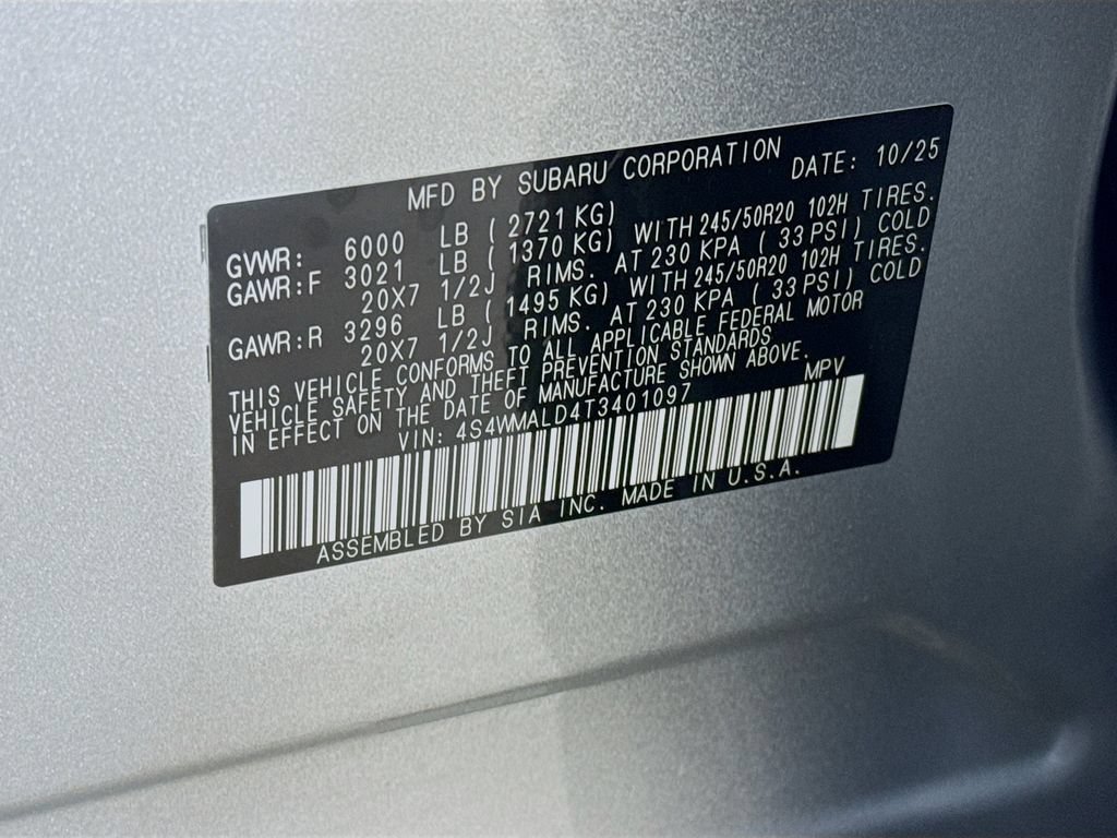 New 2026 Subaru Ascent Bronze Edition AWD/4WD image 41