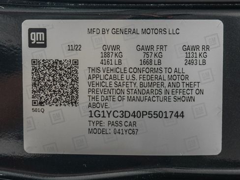 Used 2023 Chevrolet Corvette Stingray Premium Conv w/ Z51 Performance Package RWD image 20